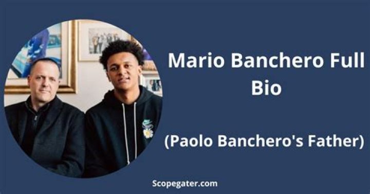 Meet Paolo Banchero Father Mario Banchero